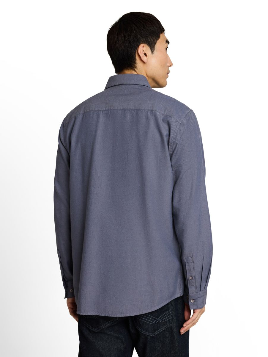 Regular Fit Twill Hemd aus Baumwolle