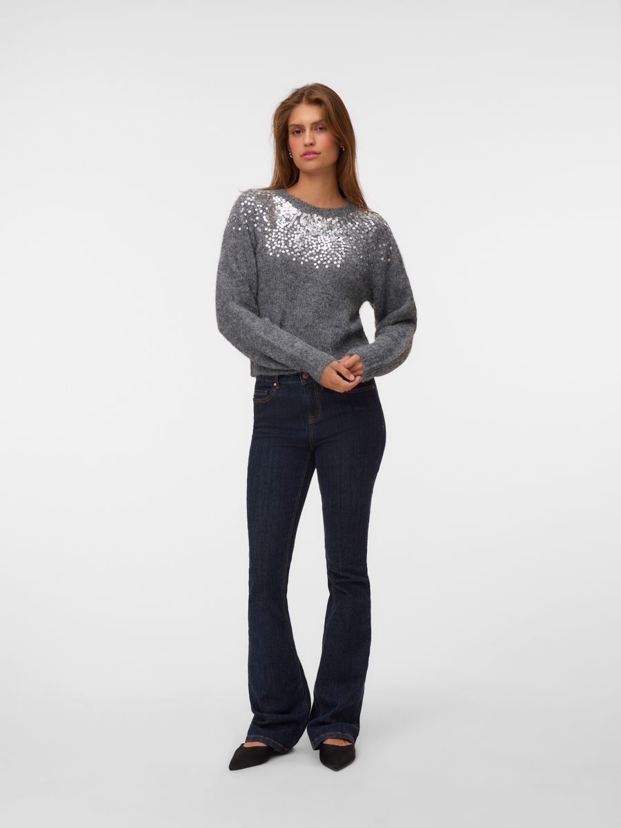 VMNOVAH SEQUINS LS O-N PULLOVER NOOS