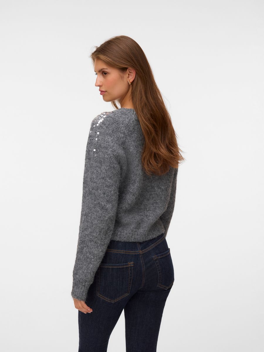 VMNOVAH SEQUINS LS O-N PULLOVER NOOS