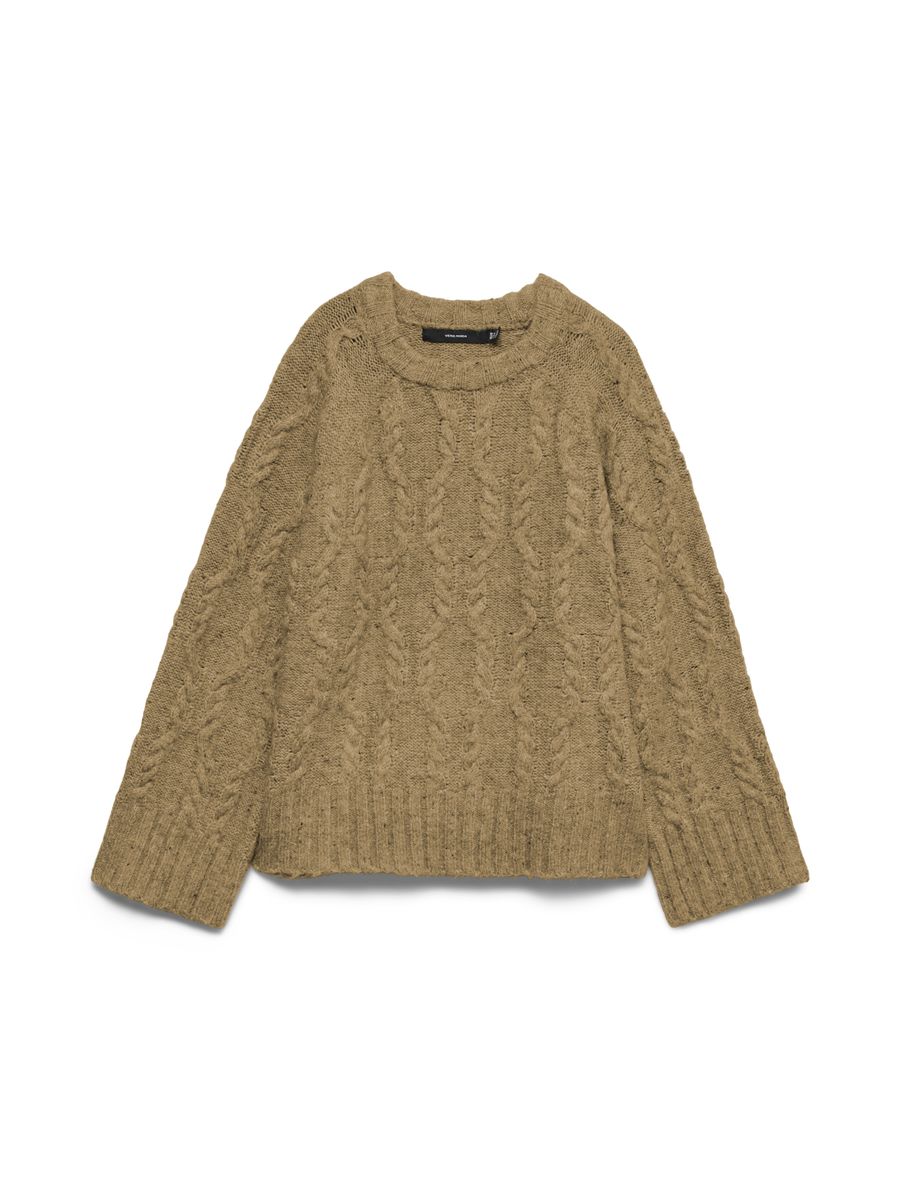 VMINGRID LS O-NECK CABLE PULLOVER BOO