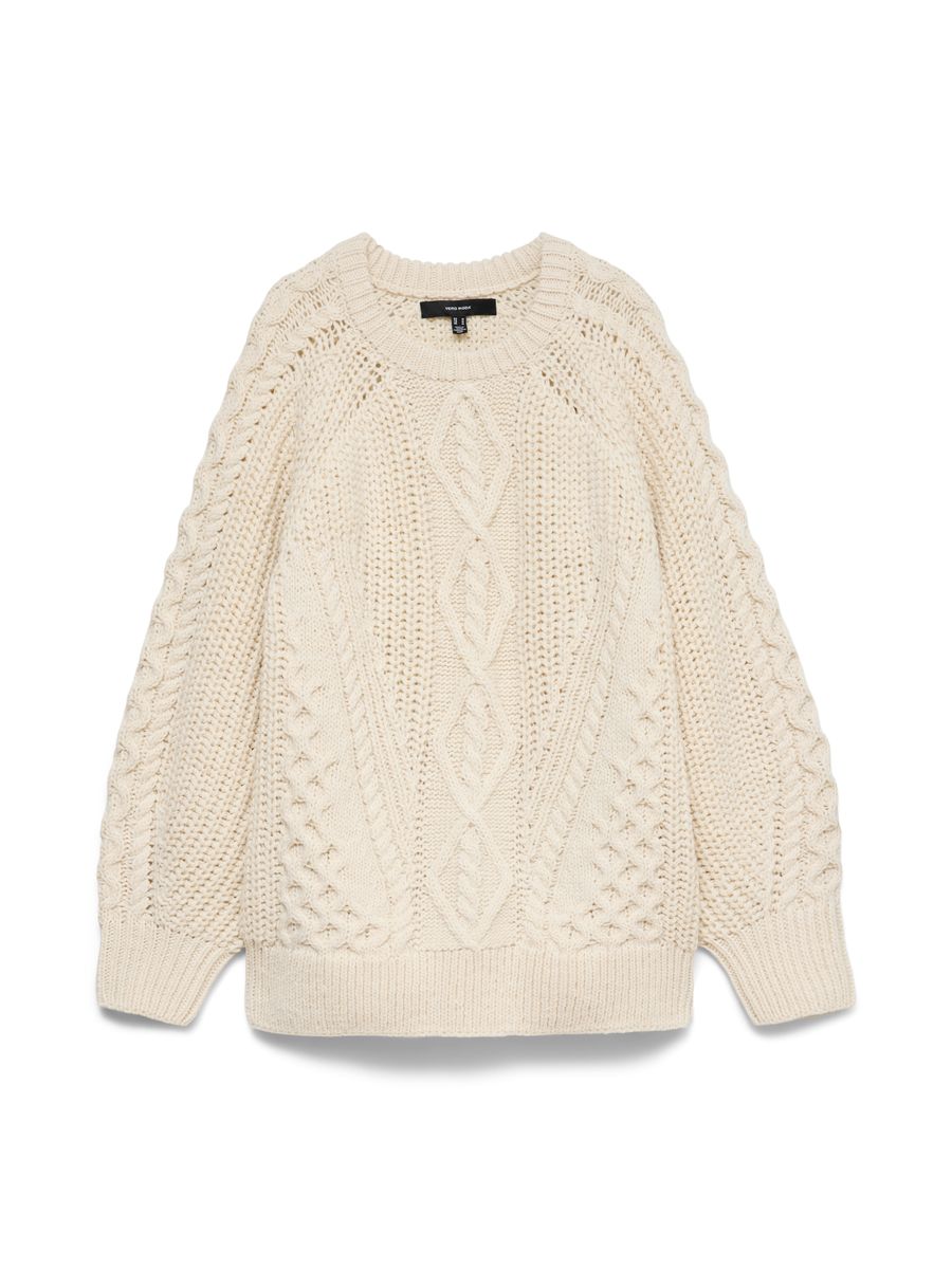 VMMIRANDA CABLE LS RAGLAN O-NECK PULLOVE