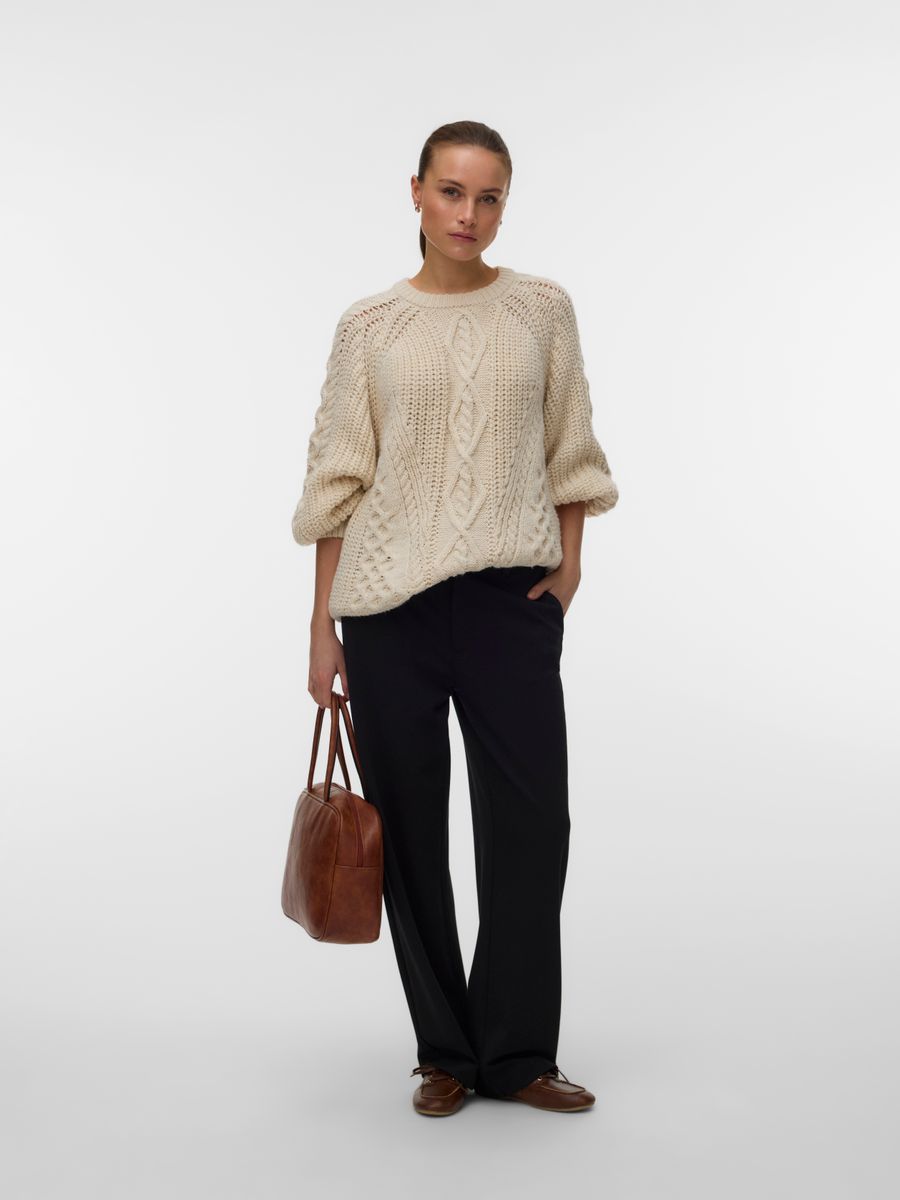 VMMIRANDA CABLE LS RAGLAN O-NECK PULLOVE