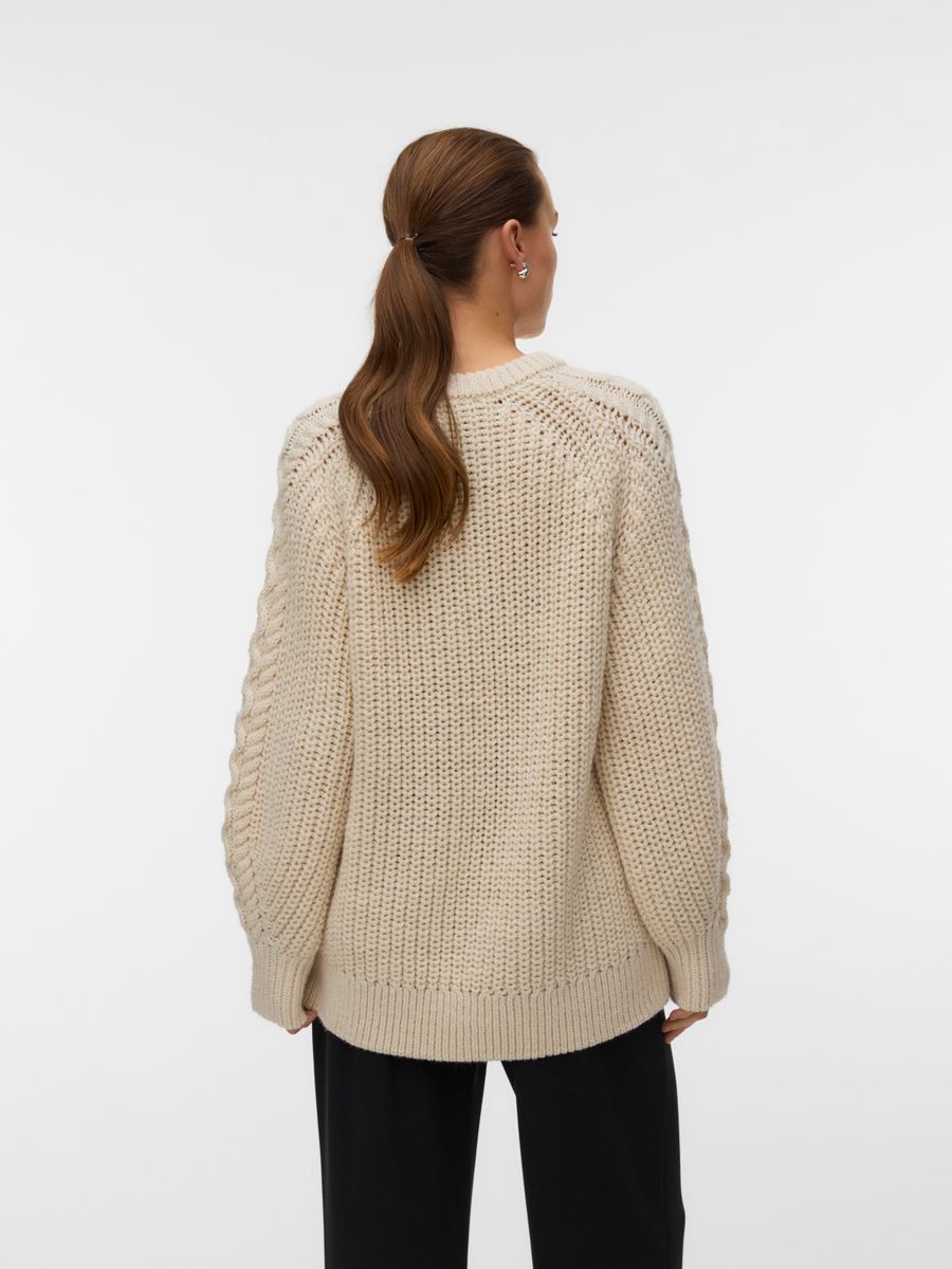 VMMIRANDA CABLE LS RAGLAN O-NECK PULLOVE