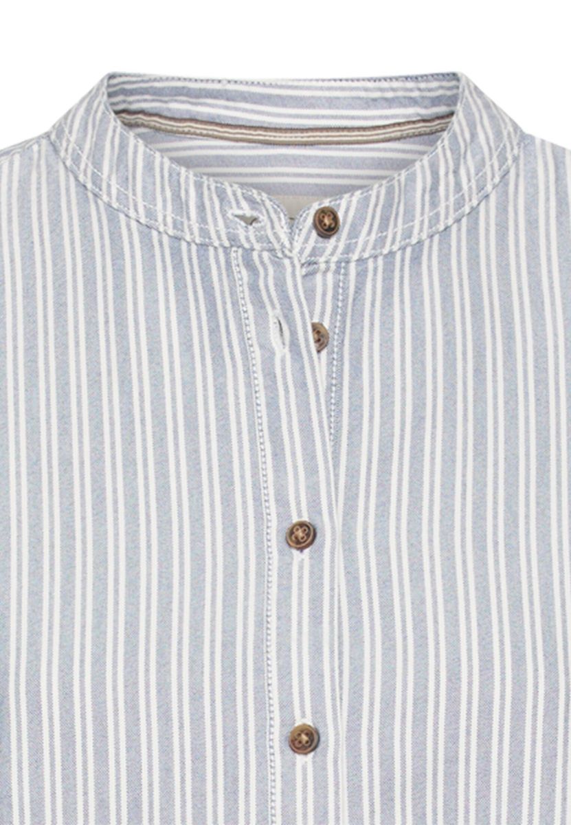 Baumwollbluse mit Knopfleiste