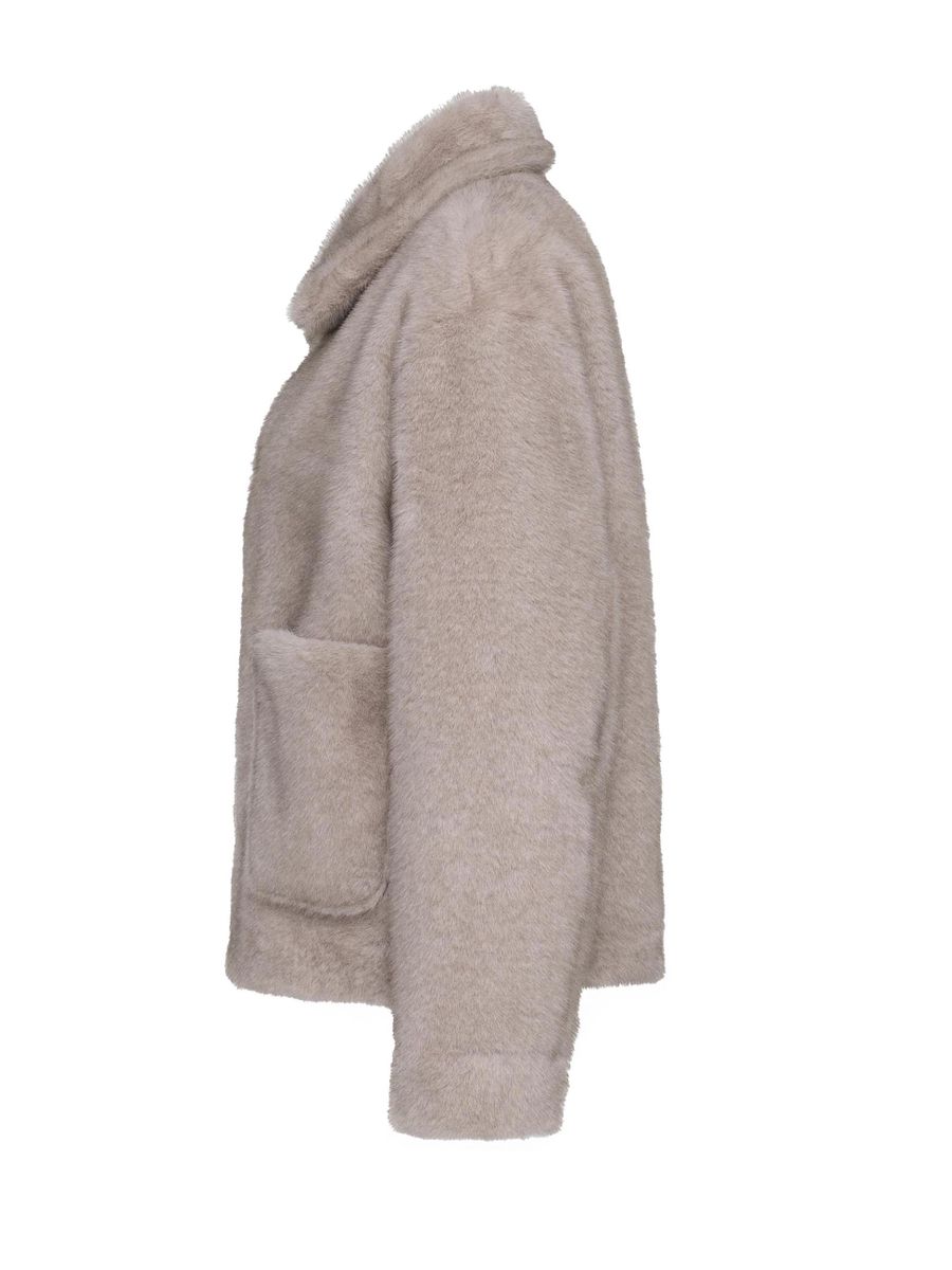 Kunstpelz-Wendejacke Oversized Fit