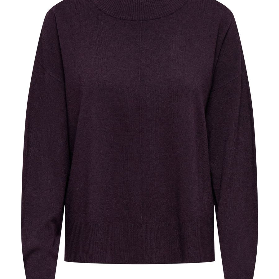 JDYAMORE L/S HN SLIT PULLOVER KNT