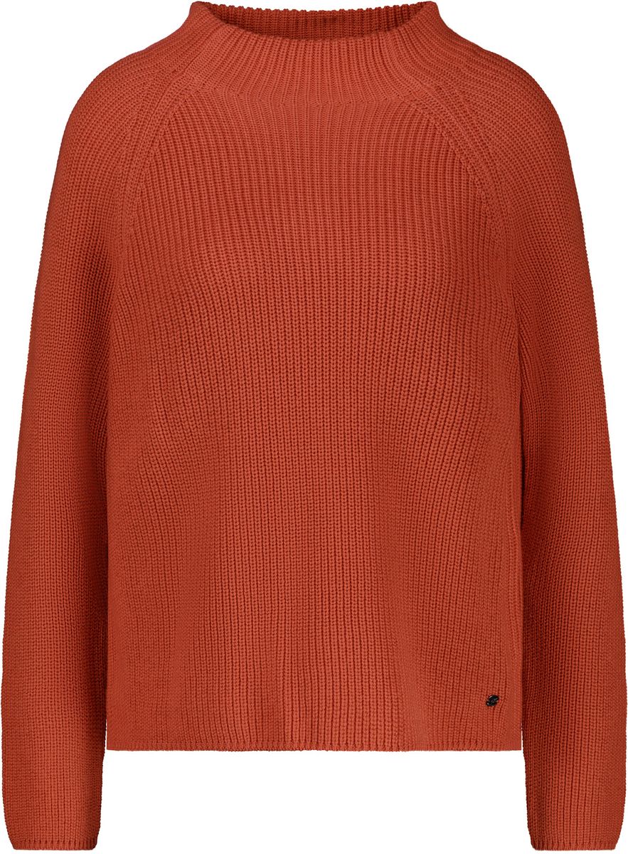 Strickpullover mit Stehkragen