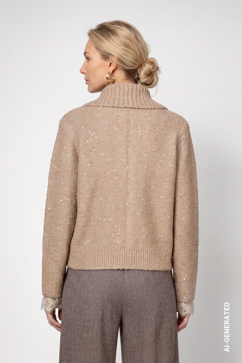 Strickjacke mit Boucle-Struktur