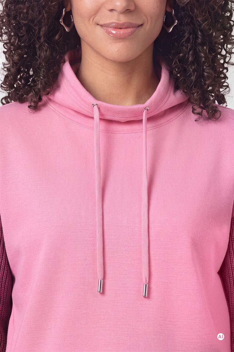 Sweatshirt mit Strickärmeln