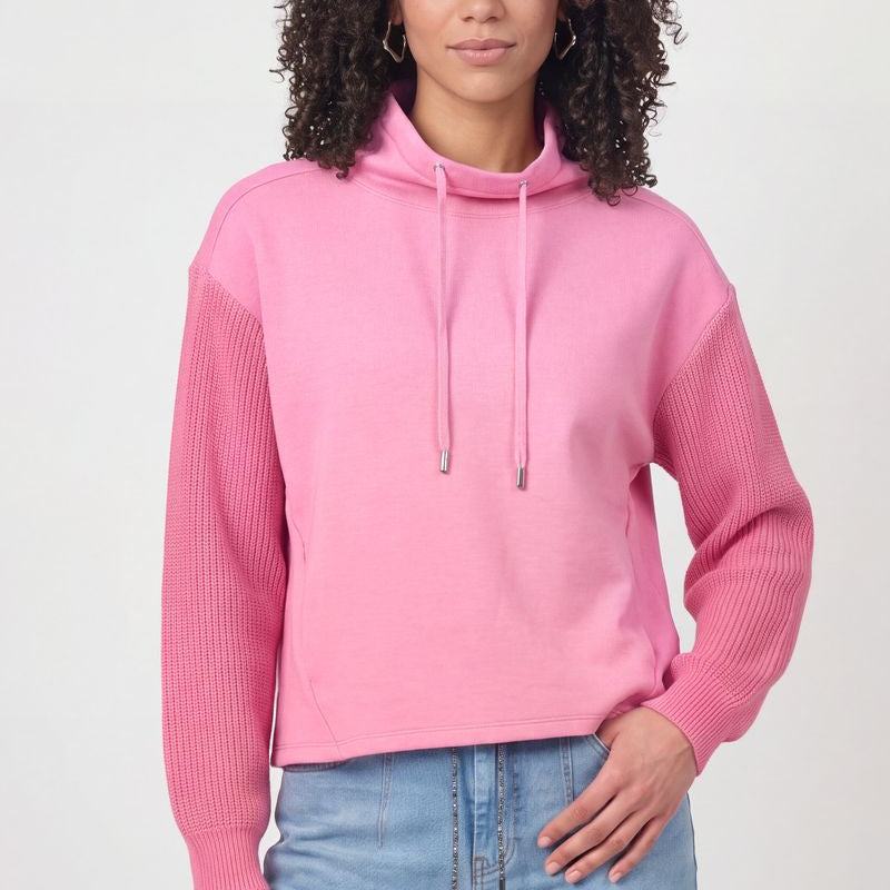 Sweatshirt mit Strickärmeln