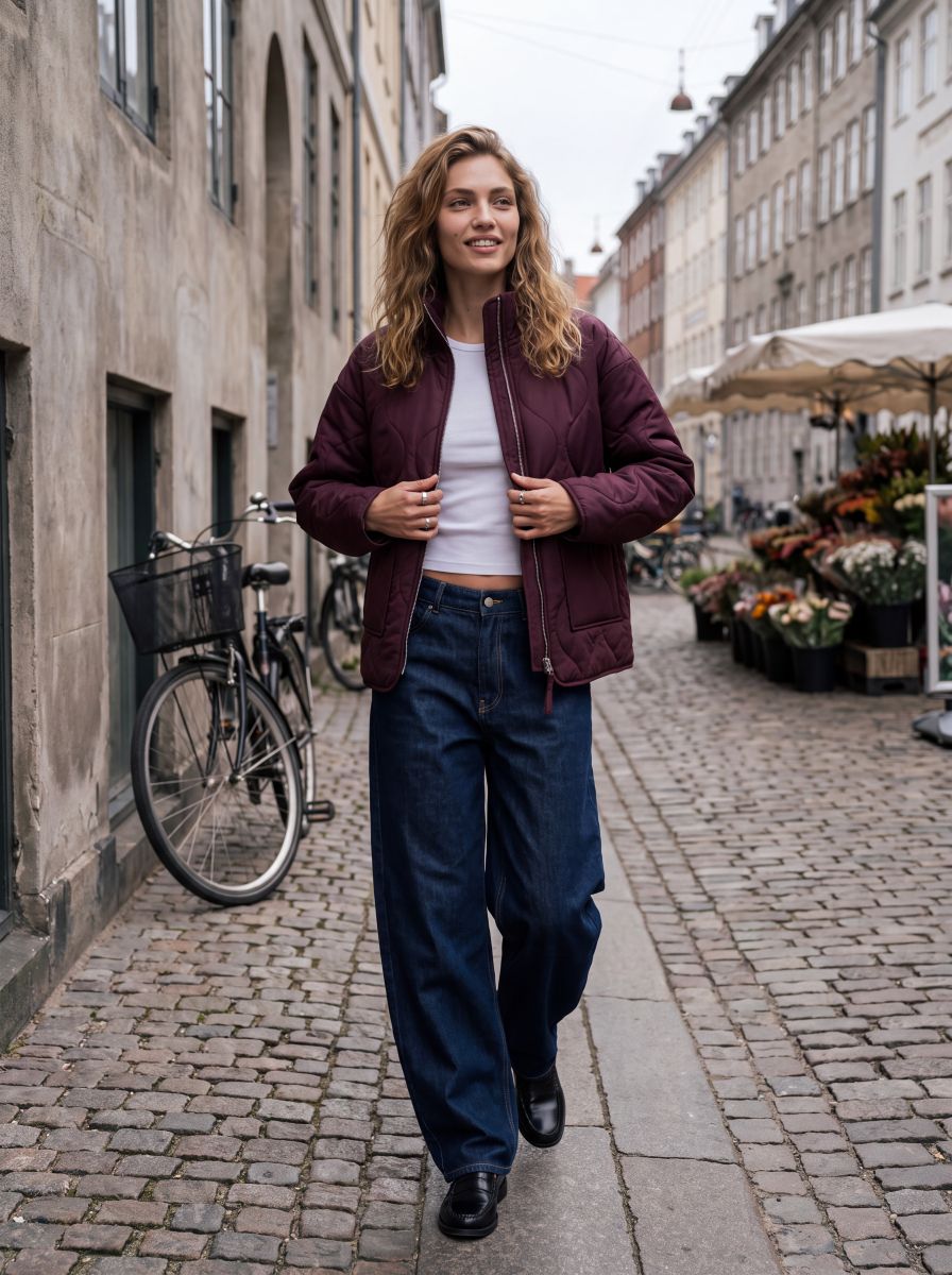 JXSERENA MID QUILTED JACKET OTW SN