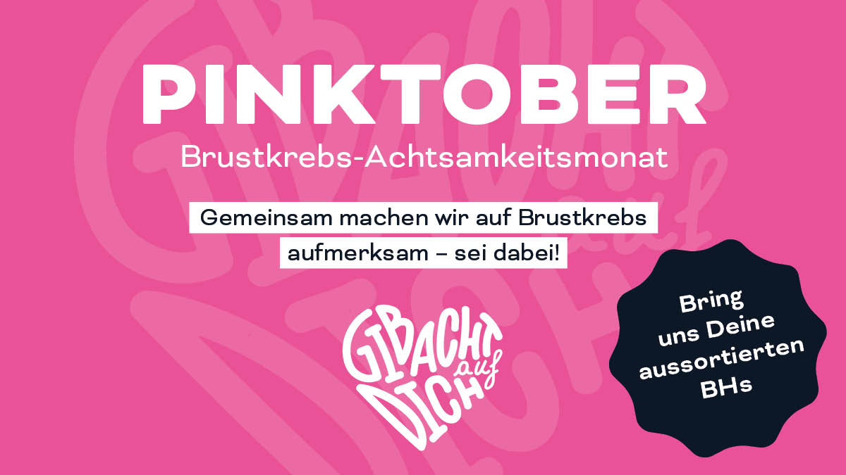 PINKTOBER: Brustkrebs-Achtsamkeitsmonat