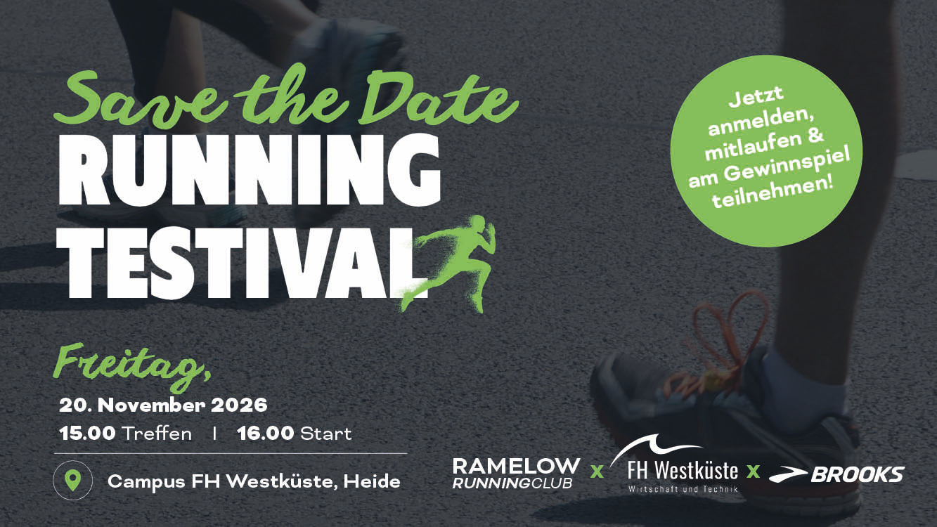 Running Testival in Heide – Ramelow RunningClub x FH Westküste x Brooks