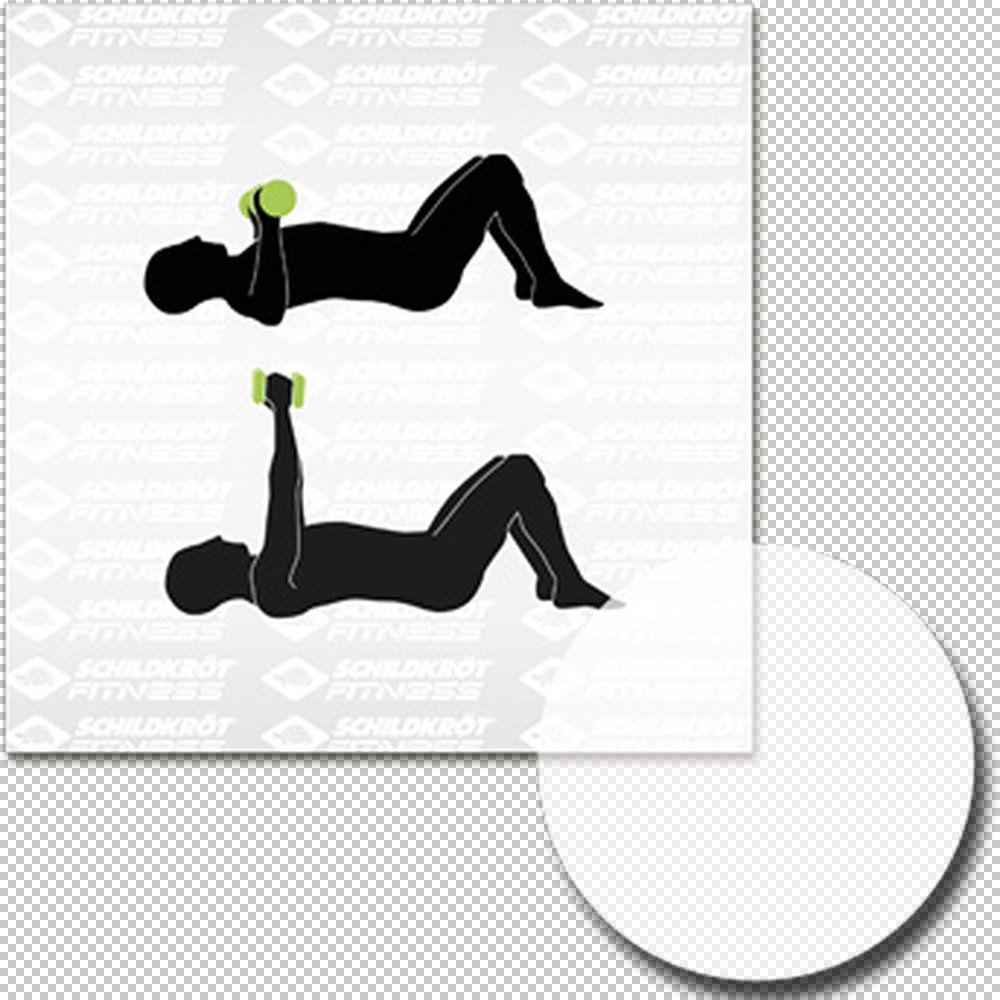 SCHILDKRÖT FITNESS Schildkröt VINYL HANTEL Set, 2x 2,0kg (grey), in 4C-Box, M-2022