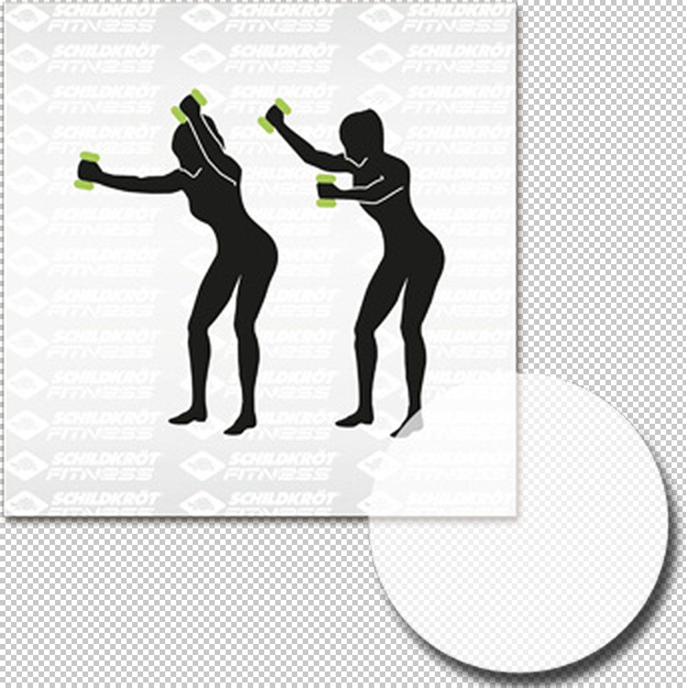 SCHILDKRÖT FITNESS Schildkröt VINYL HANTEL Set, 2x 2,0kg (grey), in 4C-Box, M-2022