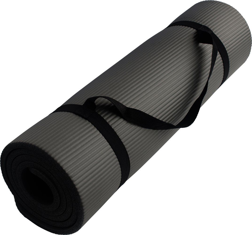 SCHILDKRÖT FITNESS Matte Schildkröt FITNESSMATTE, (10mm, anthracite), mit Tragegurt, M-2022
