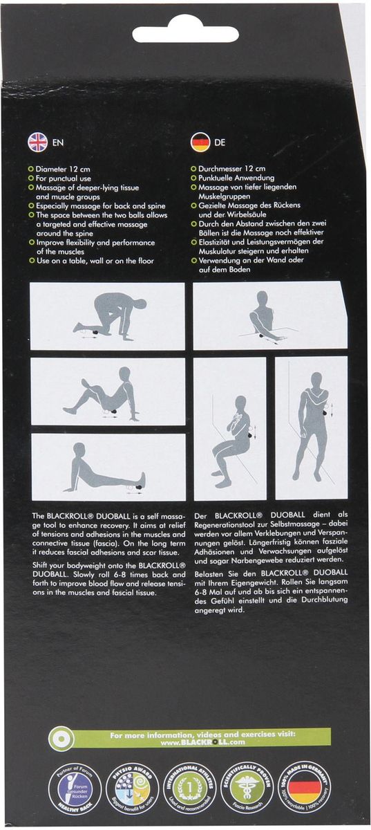BLACKROLL Massageball "Duoball 12"