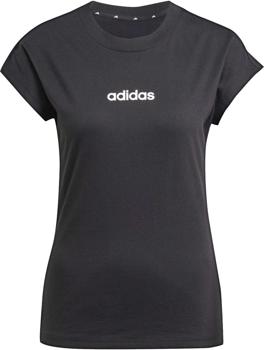 ADIDAS Damen Shirt Essentials Linear Cotton