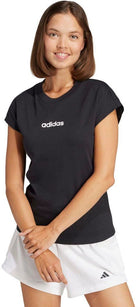 ADIDAS Damen Shirt Essentials Linear Cotton