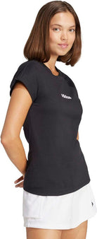 ADIDAS Damen Shirt Essentials Linear Cotton