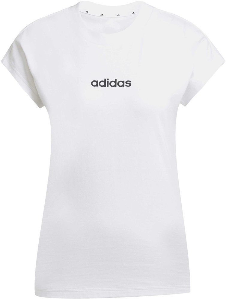 ADIDAS Damen Shirt Essentials Linear Cotton