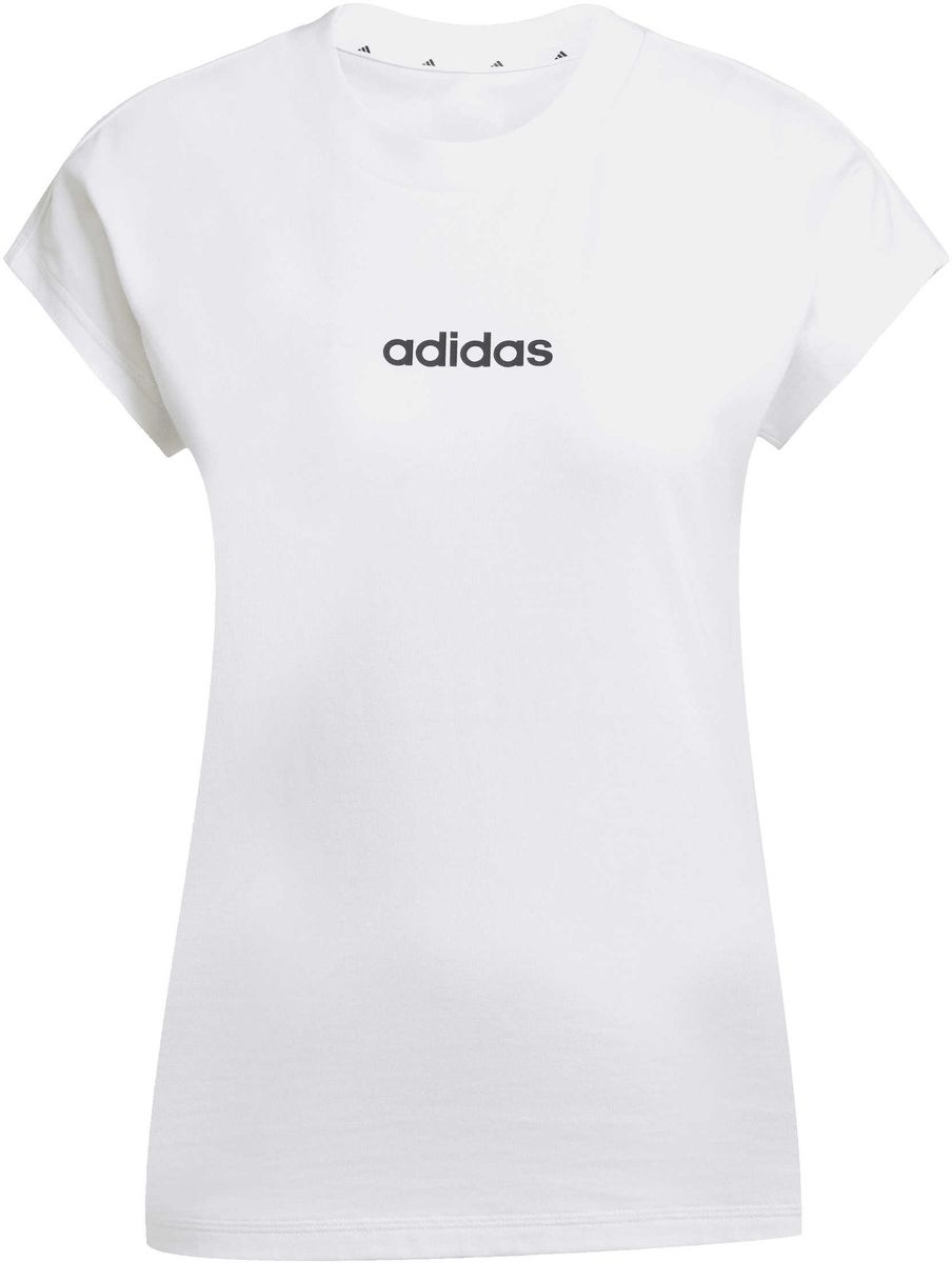ADIDAS Damen Shirt Essentials Linear Cotton
