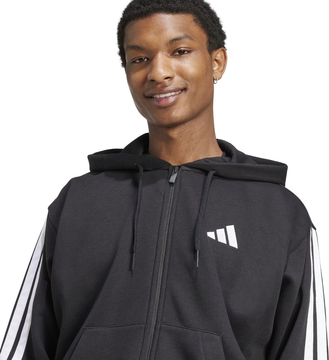 ADIDAS Herren Kapuzensweat Essentials 3-Streifen