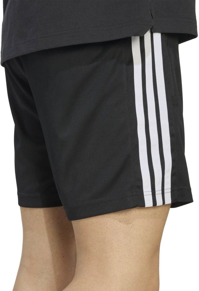 ADIDAS Herren Shorts WORKOUT ESSENTIALS BASE 3-STRIPES PIQUÉ SHORT 7 IN