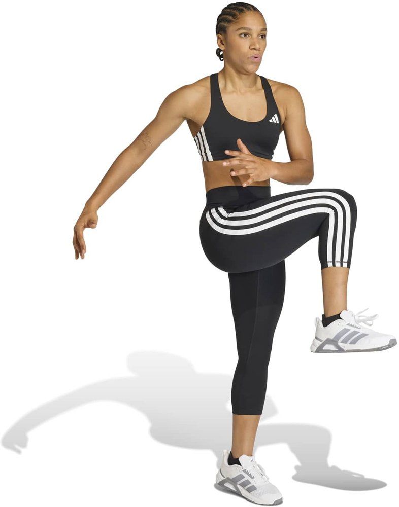 ADIDAS Damen Tight Optime Essentials Workout 3-Streifen 3/4