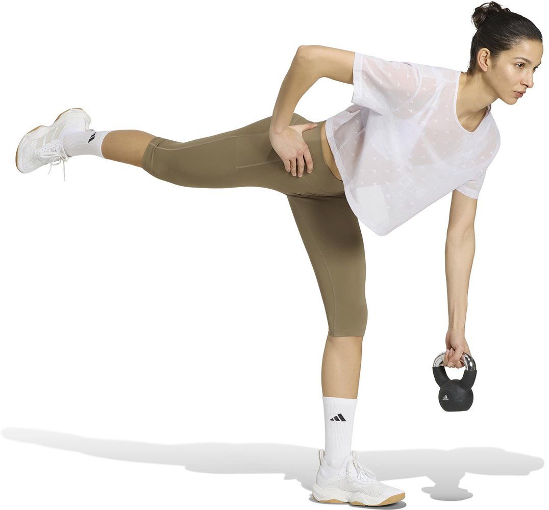 ADIDAS Damen Tight Optime Workout Contour Capri