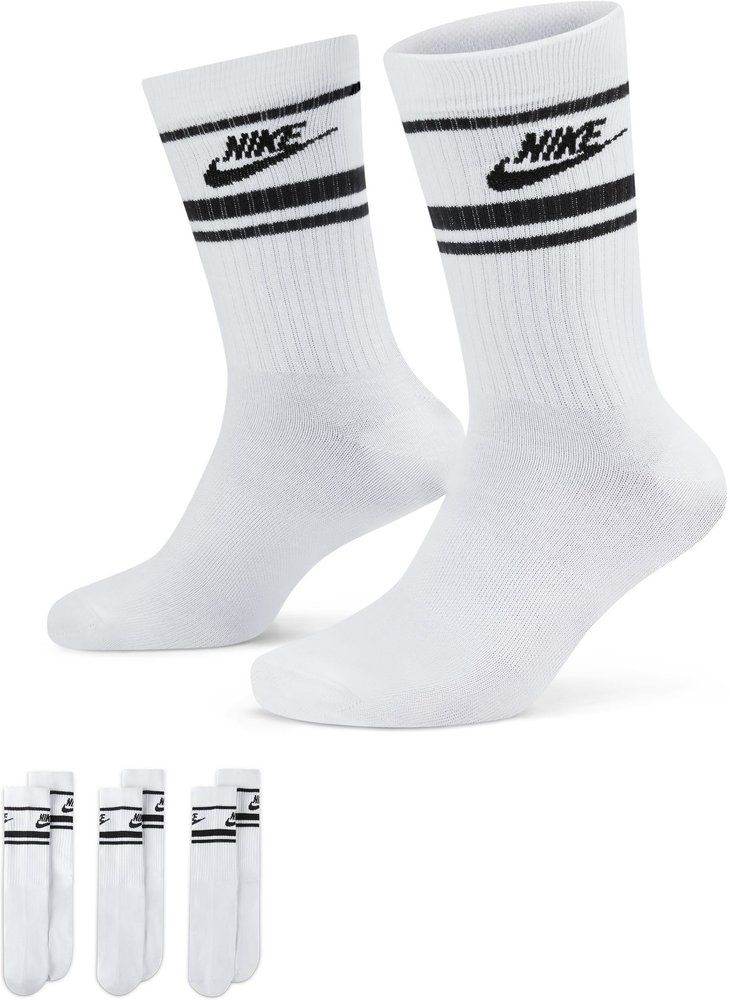 NIKE Herren Socken Sportswear Dri-FIT Everyday Essential Crew (3 Pairs)
