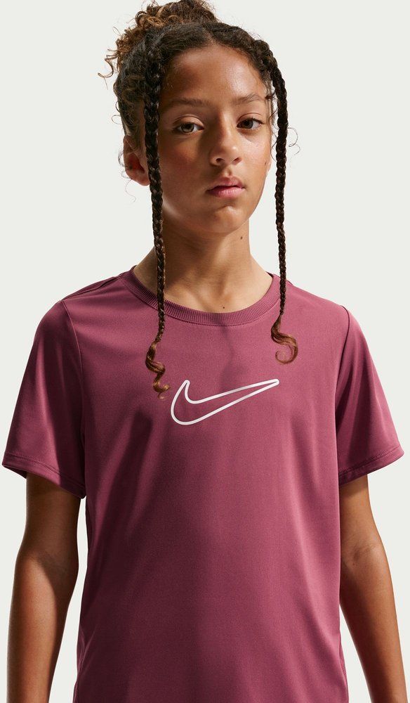 NIKE Kinder Unterjacke G NK DF ONE STD SS TOP HBR