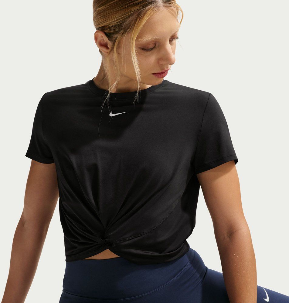 NIKE Damen Top W NK ONE CLASSIC TWST SS