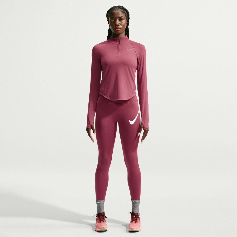 NIKE Damen T-Shirt W NK TEMPO DF HZ TP