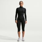 NIKE Damen Unterjacke W NK ONE DF FZ FITTED JKT