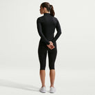 NIKE Damen Unterjacke W NK ONE DF FZ FITTED JKT