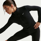 NIKE Damen Unterjacke W NK ONE DF FZ FITTED JKT