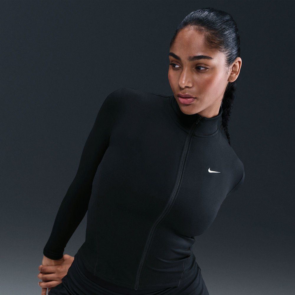 NIKE Damen Unterjacke W NK ONE DF FZ FITTED JKT