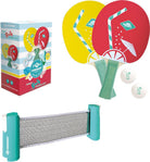SCHILDKRÖT Tischtennis-Set Schildkröt Tischtennis-Set Spin FSC, Tischtennisset mit zwei Schlägern aus FSC-Holz, zwei Bällen, 2 Bälle, inkl. ausziehbarer und längenverstellbarer Netzgarnitur, ideal für Unterwegs, im Urlaub oder im Garten, 788661