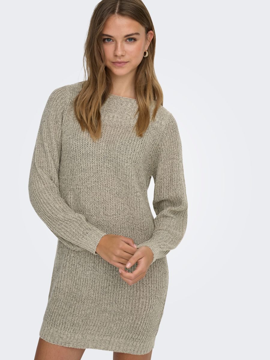 JDYWHITNEY MEGAN L/S BOAT DRESS KNT