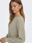 JDYWHITNEY MEGAN L/S BOAT DRESS KNT