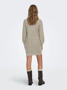 JDYWHITNEY MEGAN L/S BOAT DRESS KNT