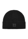 KNITTED HAT ACRYL/WOOL SOLID blue-2