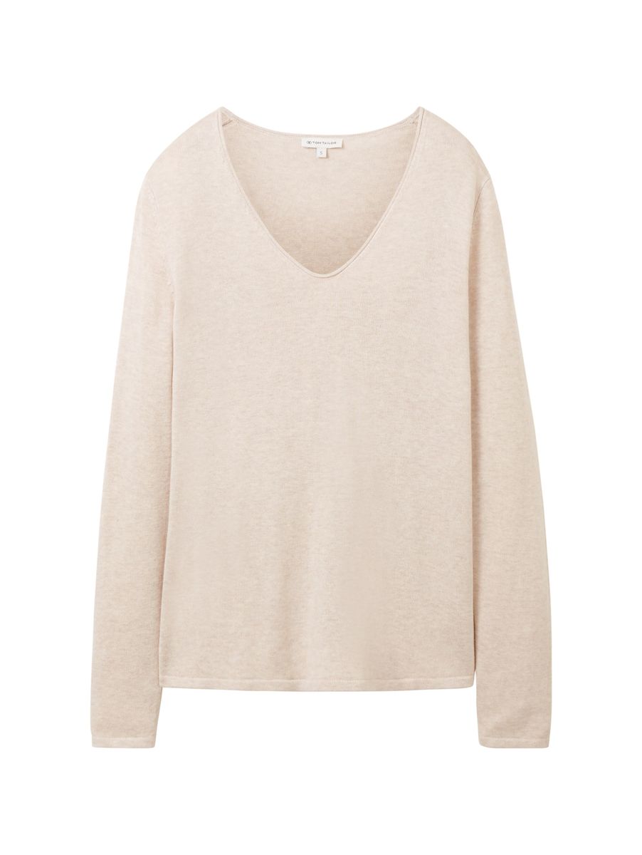 sweater basic v-neck