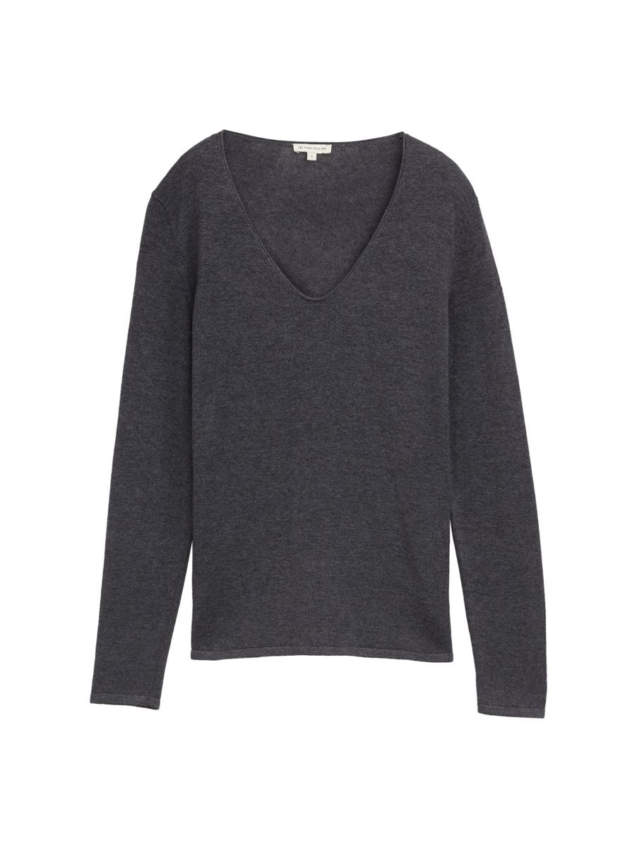 sweater basic v-neck