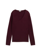 Strickpullover mit V-Ausschnitt