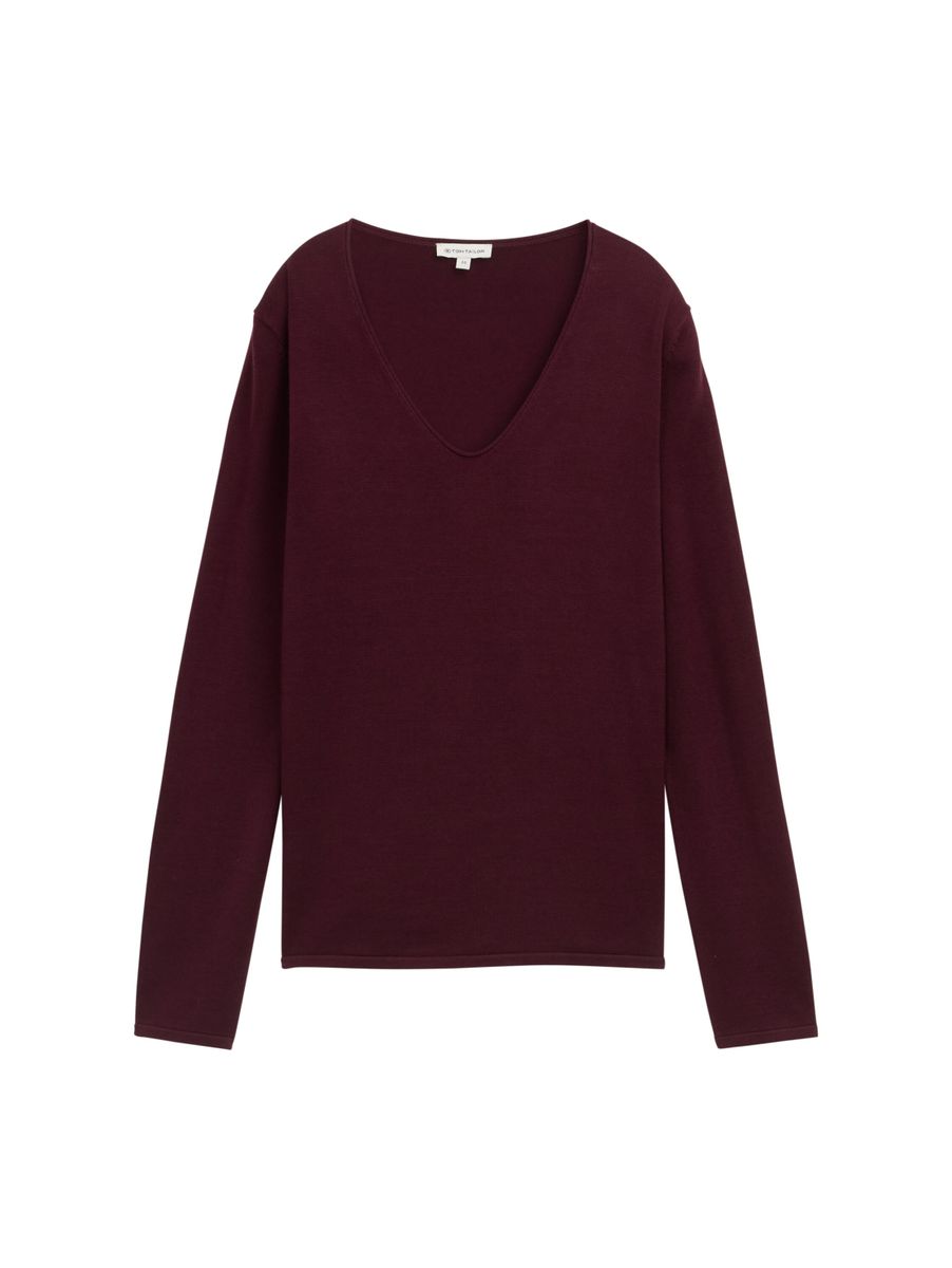 sweater basic v-neck