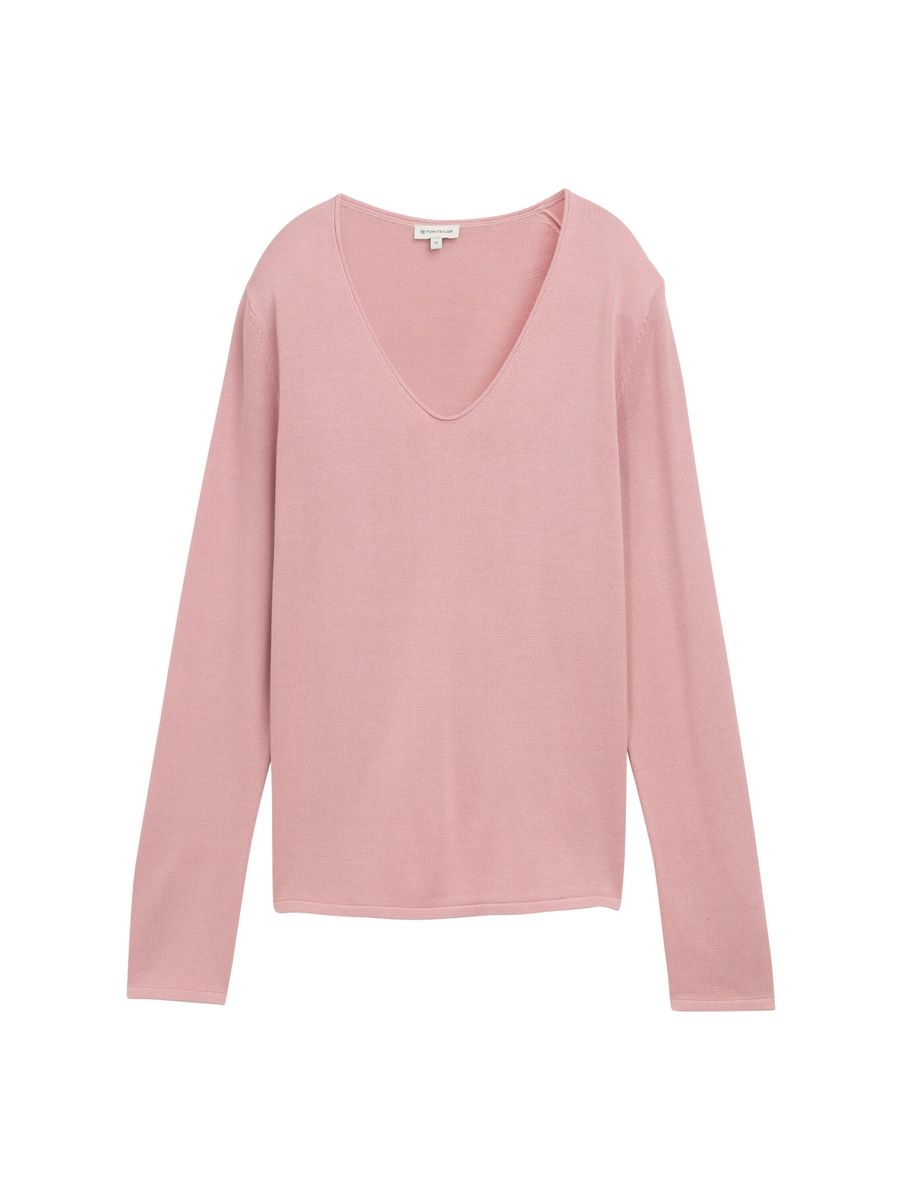 sweater basic v-neck