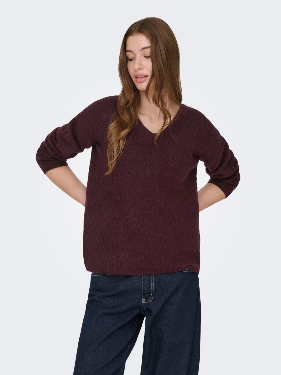 ONLCAMILLA V-NECK L/S PULLOVER KNT NOOS
