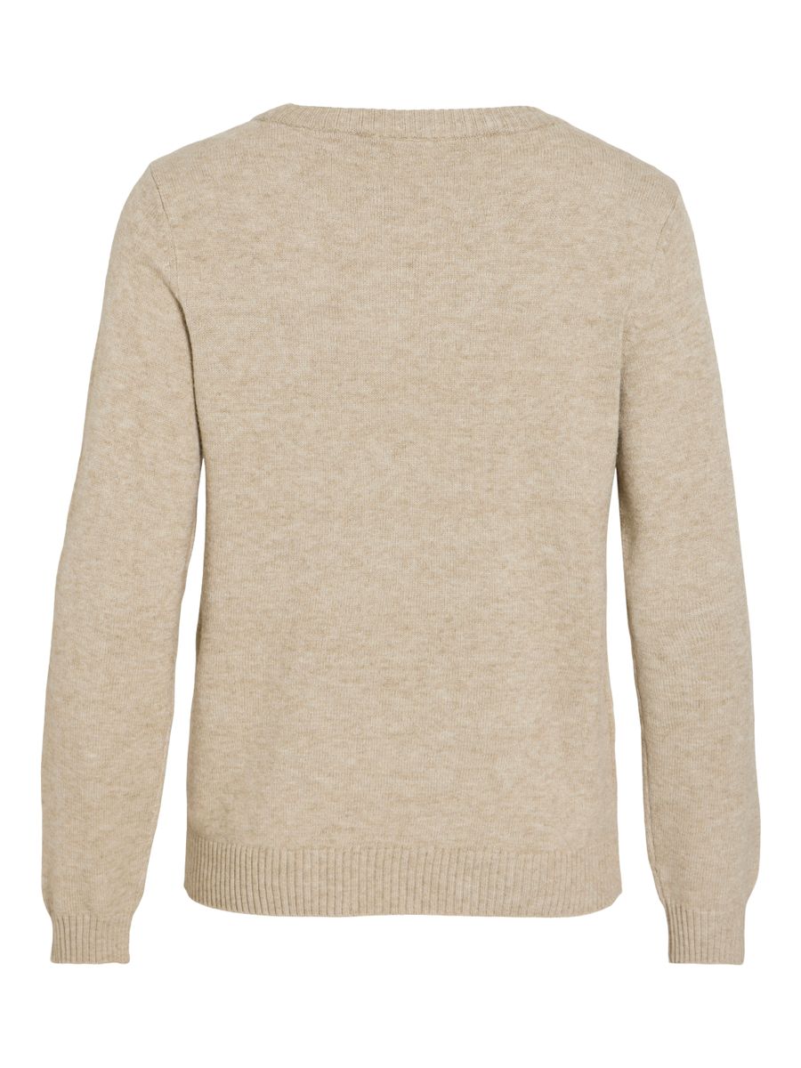 VIRIL O-NECK L/S  KNIT TOP - NOOS